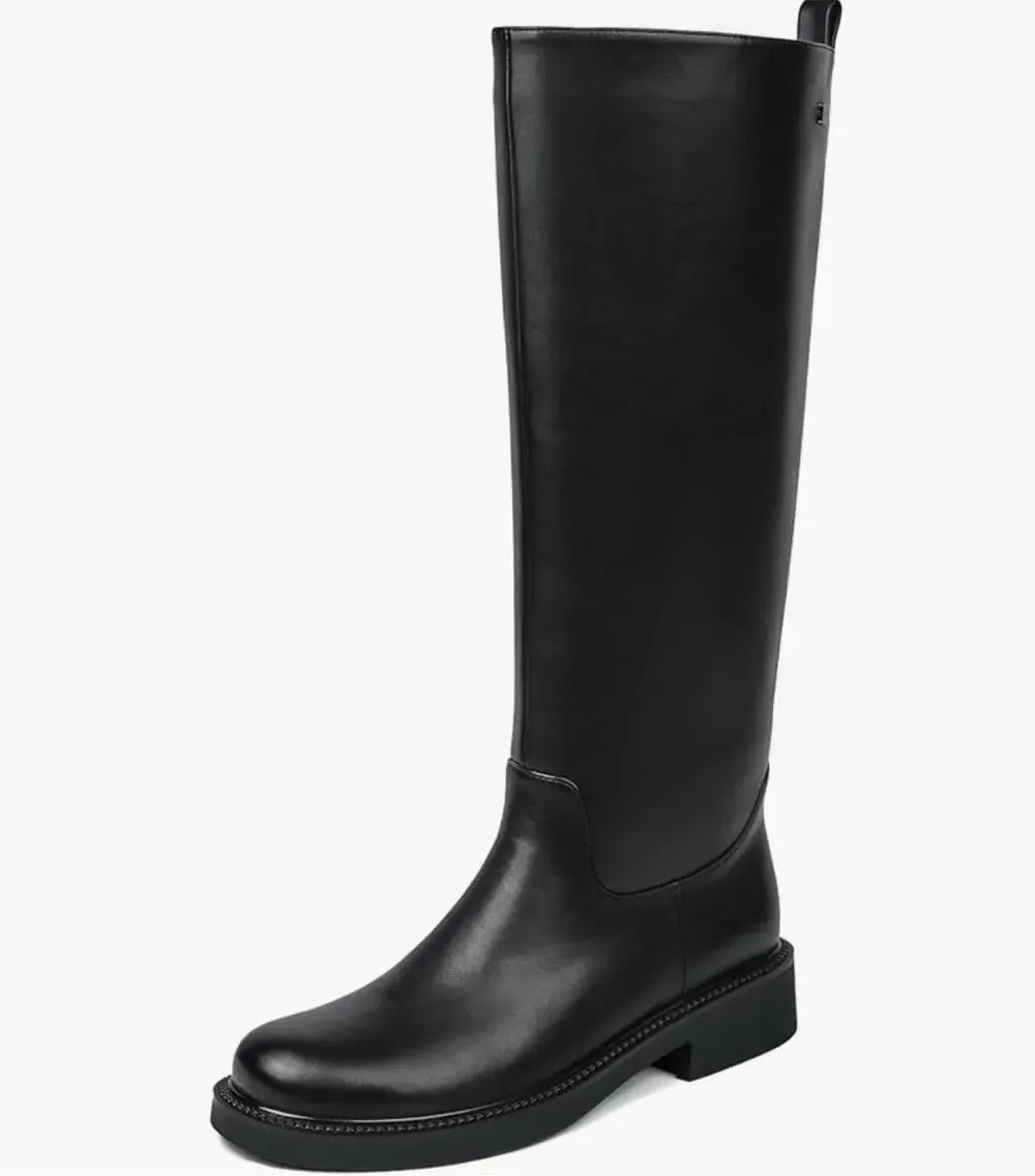 Feetquake Women’s Knee High Chelsea Boots Black Size 9